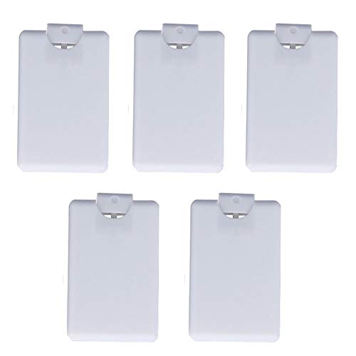 UTENEW 20ml Cardcase-like Plastic Perfume Spray Bottles 5PCS Travel Fine Mist Bottle Protable Refillable Moisturizing Sprayer Box Pocket-size Hairspray Bottle for Essential Oils, Makeup Cosmetic