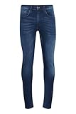 Blend BHJet Herren Jeanshose Hose mit Eingrifftaschen Gürtelschlaufen Stretch Baumwollmischung Slim fit, Größe:W34/32, Farbe:Denim Dark Blue (76207)