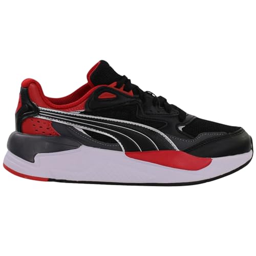 Basket PUMA Ferrari X-Ray Speed Jr pour enfant look sport noir et rouge