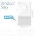 200PCS Adhesive Tabs for Hanging Bags, Paper Hole Reinforcements, Clear Hole Reinforcement Labels for Office Binders, School Supplies & Retail Merchandise Displays