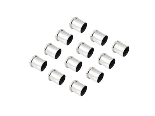 Image of Atlantic Stainless Steel Wall to Wall Bracket Conceal for 1 inch Curtain Rod, Curtain Bracket, Rod Rail Bracket, Material Stainless Steel, Colour S.S Finish, 12 Pieces