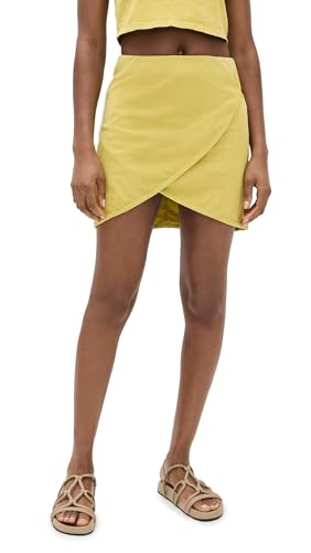 Les Tien Women's Misty Mini Scallop Wrap Skirt