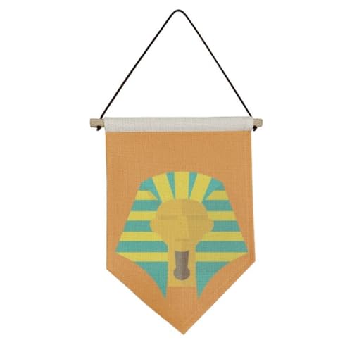 Drapeau en toile pharaon Égypte ancienne pour masquer mur vide sans percer