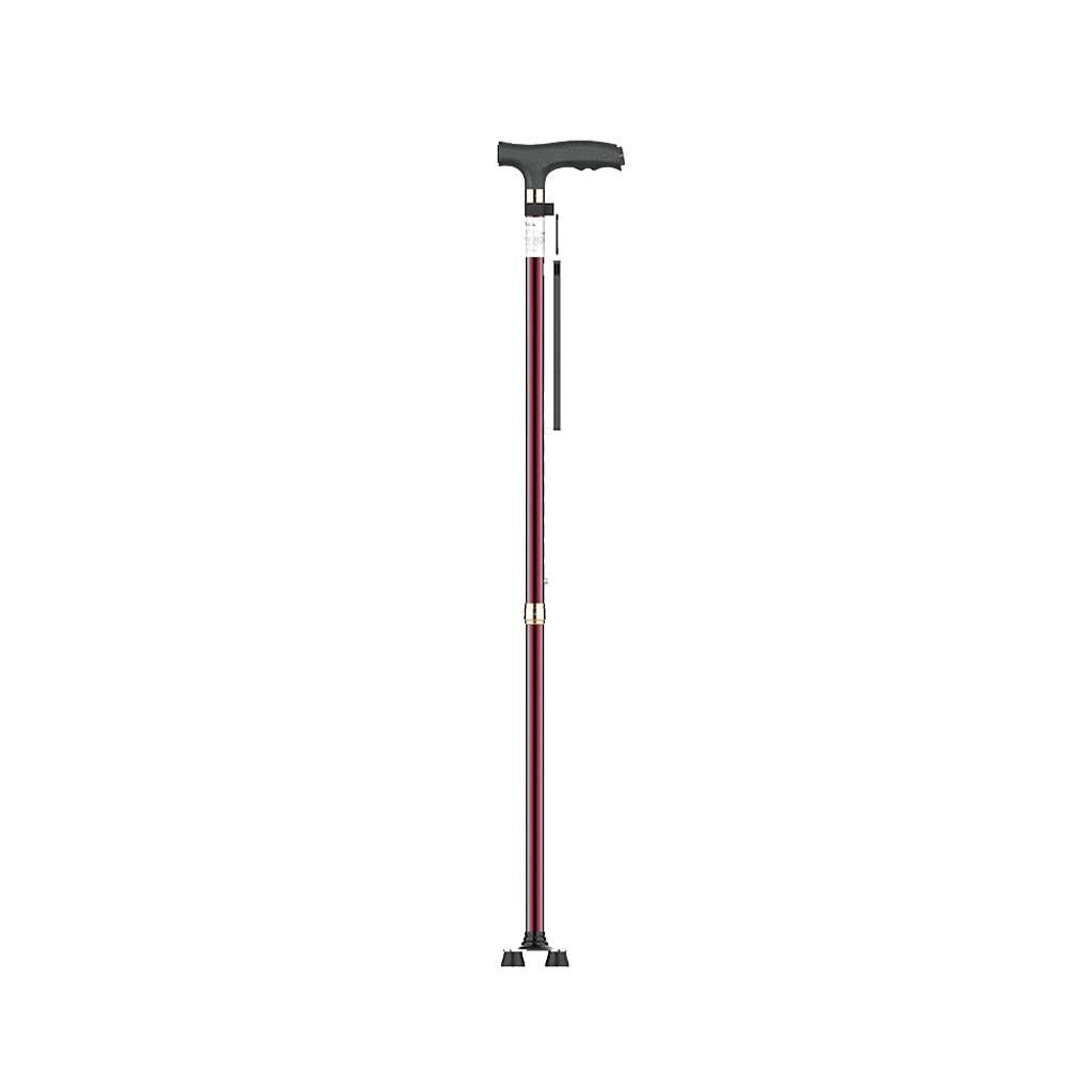 Muletas for Ancianos, muletas Ligeras Antideslizantes, Almohadillas Antideslizantes, Cabeza de Goma, bastón telescópico de Cuatro Patas for Caminar