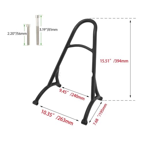 Dossier support arrière passager moto Sportster XL pour un confort de route optimal - 2
