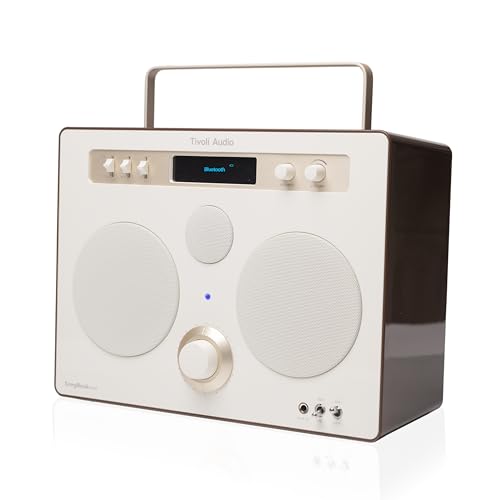 Tivoli Audio Songbook Max, Premium Bluetooth Sound System With Fm, 1/4" Auxiliary Input And Built-In Preamp (Cream/Brown) - 5