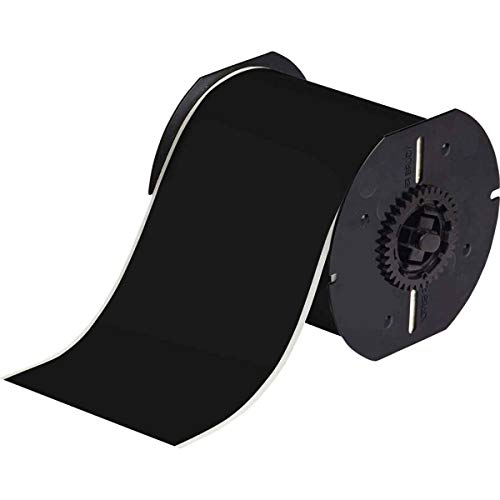 Brady B30C-4000-595-BK 100' Length x 4' Width, B-595 Vinyl, Black BBP31 Indoor/Outdoor Tape