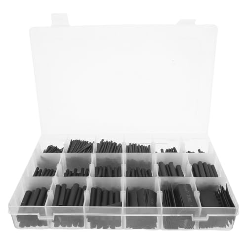 Tubo termorretráctil negro ABOOFAN para reparar cables dañados y evitar cortocircuitos