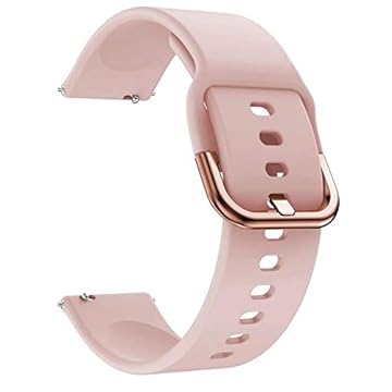 Pulseira para Amazfit GTS 3/2 / 2 Mini / 2e / GTR 42mm / Amazfit Bip S Lite U PRO Silicone Macio (Rosa)