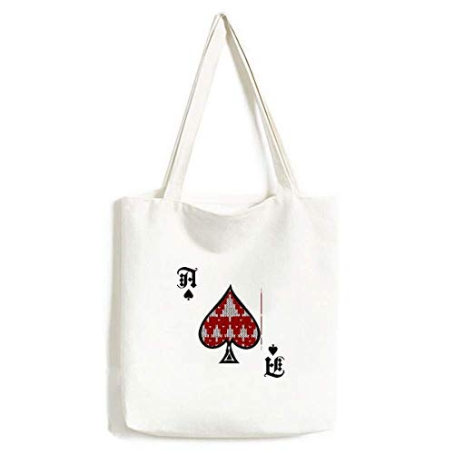 Sac à main tricoté Red Tree léger et souple motif nordique anti-encombrement