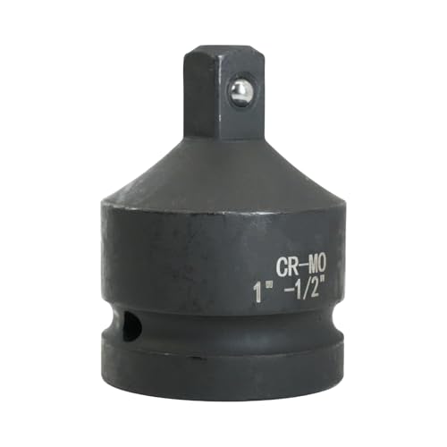 Flewdart Adaptador De Vaso De Impacto 1 A 1 2, Carraca Reductor, Adaptador Carraca Acero Al Cromo-Molibdeno Cr-Mo 1 Vers 1 2