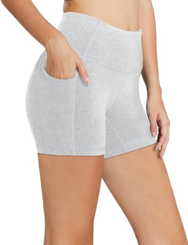 Image of baleaf Women's High Waist Biker Shorts with 3 Pockets