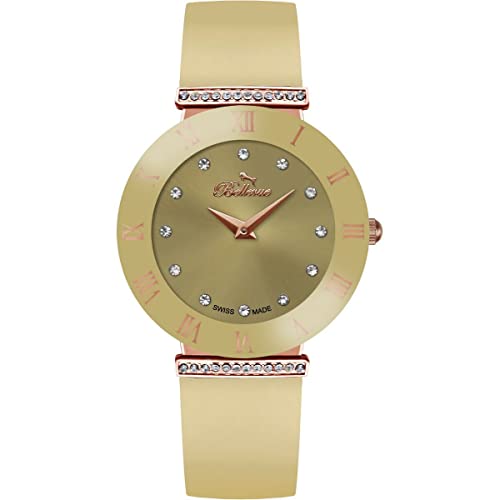 Bellevue Montre Femme E.106 Ø 26 mm avec cadran élégant et bracelet en acier inoxydable