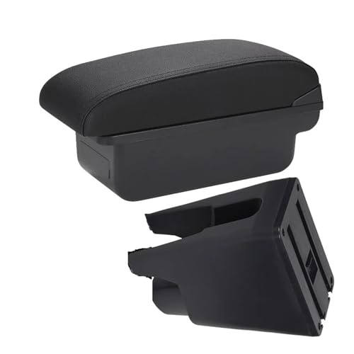 RWRPQEDEXM Armlehnenbox Für Citroen Für C1 Auto Armlehne Box Shop Box Innen Ersatz Zubehör(C Black line NO USB)