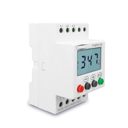 Relais de surveillance triphasé réglable avec protection surtension intégrée - 2