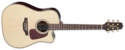 Guitares électro acoustiques TAKAMINE P5DC DREADNOUGHT CUTAWAY Folk électro - Les Beatles, Paul McCartney, John Lennon, RIngo Starr, George Harrison Guitares électro acoustiques TAKAMINE P5DC DREADNOUGHT CUTAWAY Folk électro