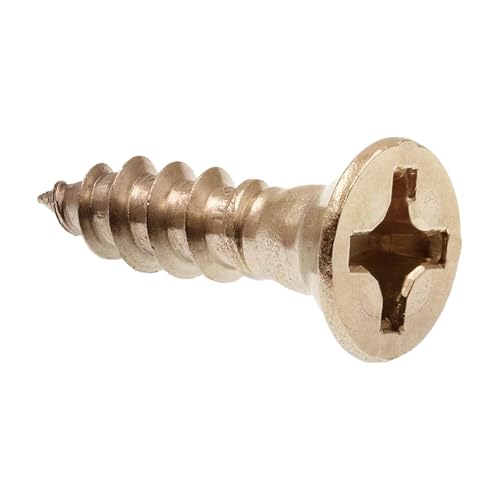 Brixwell SRW215500401 Wood Screw, Flat Head Countersunk Pack of 1000