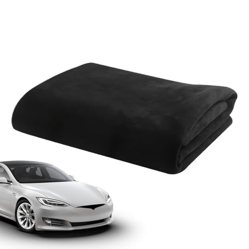 Tela con respaldo de espuma negra - Tela de tapicería autoadhesiva, material del pañuelo para la cabeza del coche | Accesorios interiores, telas de repuesto para reparación de techos, kit de