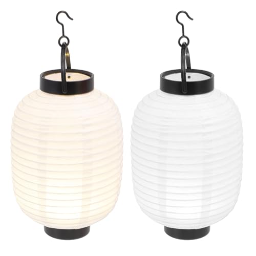 Toyvian 2piezas Faroles Japoneses Plegables Lámpara Tradicional de Papel Colgante para Barra de Sushi Japonesa Decoración de Restaurante para Comedores Interiores y Exteriores
