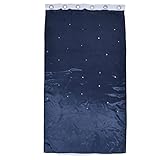 eastalolo tenda oscurante traspirante a doppio strato in poliestere cavo per soggiorno camera da letto naturals straight (stelle cave a doppio strato blu navy)