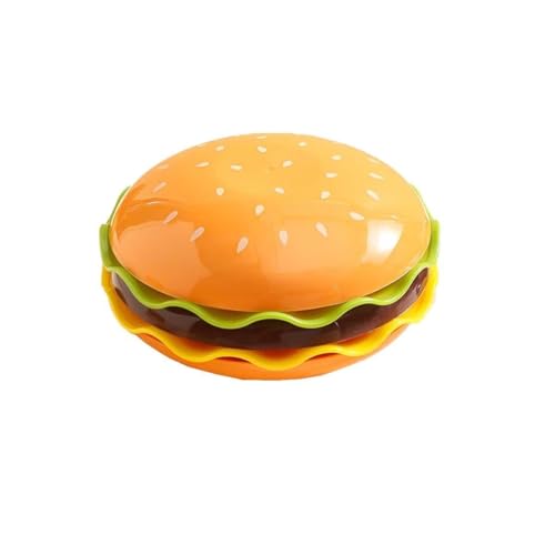 Hamburger Plates and Bowls Sets,5/7 Piece Novelty Stackable Burger Dinnerware Set,Hamburger Shape Individua Small Appetizer Plat