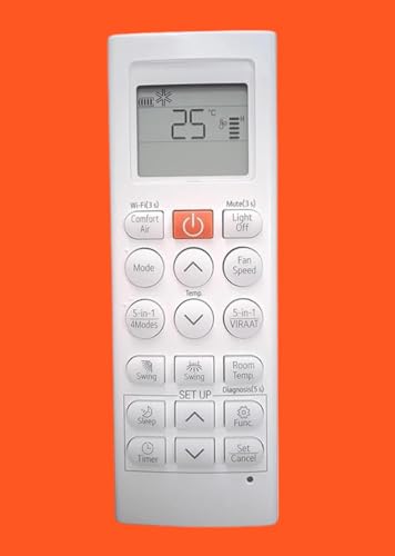Image of Sanavya AC Remote Control - Compatible Replacement for Split & Window Air Conditioners - Replicates Genuine Remote Functions (LG AC Remote 6 in 1 VIRAAT Mode [AC-36U])