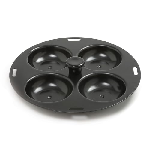 Image of Norpro 992 Nonstick 4-Egg Poacher, 8.5 inch, Black