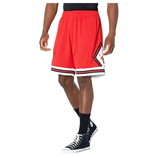 Mitchell & Ness NBA Road Swingman Shorts Bulls 75-76 Scarlet MD