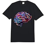 Phsychedelic Art Tie Dye Human Brain Cool Neurologist Gift Comfort Colors Adult Heavyweight T-Shirt