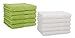 Produktbild Betz 10 Stück Gästehandtücher Premium 100% Baumwolle Gästetuch Set 30x50 cm avocadogrün und weiß
