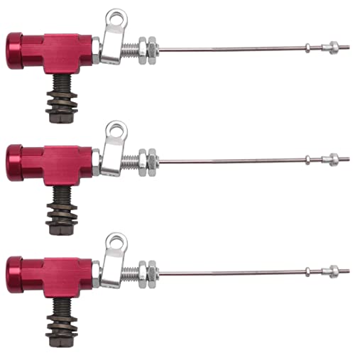 Cilindro de embrague hidráulico M10x1.25mm de aluminio rojo para motocicleta 3 piezas