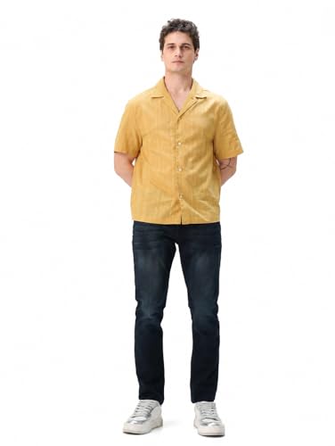 Image of Minus One Slim Fit Stretchable Mid Rise Jeans for Men | Mens Denim Cotton Pants | Stylish Ankle Length Jean