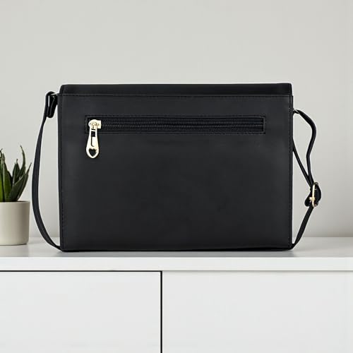 Image of ALSU Women's trendy Sling Bag | handbag | purse | crossbody bag| deattachable straps | adjustable straps |card slots 4| side bag| phone pocket