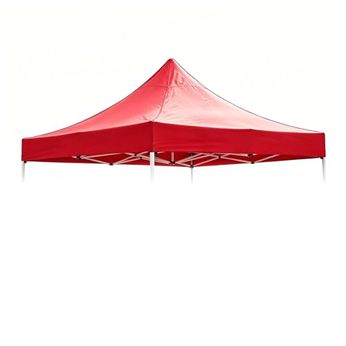 Techo de Repuesto, Techos de Carpas, Resistente Al Agua, Reemplazo Resistente Al Viento para Acampada, Patios y Jardines, Excepto la Estructura(Red,3.0mx6.0m)