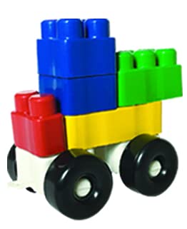 Kit Com 500 Peças De Bloco De Montar Bloc Slim Colors, Luc Toys, original