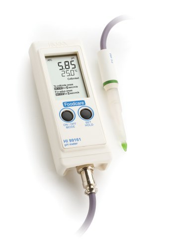 Hanna Instruments HI 99161 Waterproof Portable pH Meter, For Food...