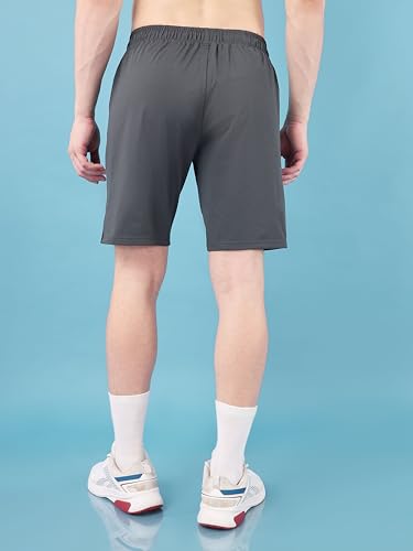 Image of TECHNOSPORT Mens Regular Fit Solid Shorts for Gym, Workout & Sports with Anti Microbial, Techno Dry