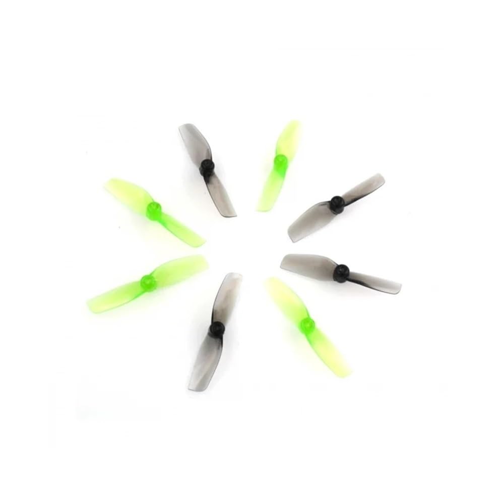 40MMX2 Hélice Reforzada de 40 mm 2 Palas Eje 1,0 for Moblite7 Whoop Drone y RC FPV Quadcopter Mantenimiento propulsión Pieza x (2 Pares)(4 Pairs Green)