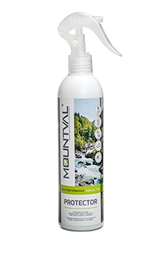Mountval Proctector, Repelente al Agua para Todo Tipo de Calzado para Exteriores, Gamuza y Tela de Cuero Nobuk, Funciona con Gore-Tex - 300 ml