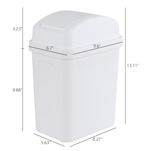 Caneca de basura pequeña de plástico con tapa basculante miniatura 6