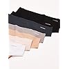 Calvin Klein Women's Invisibles Seamless Thong Panties, 7 Pack, Black/White/Bare/Silverlock/Undertone/Subtle Bloom/Speakeasy, Small