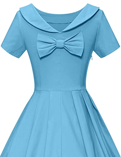 Image of GownTown 1950s Vintage Womens Dress Bowknot Audrey Hepburn Style Party Dresses