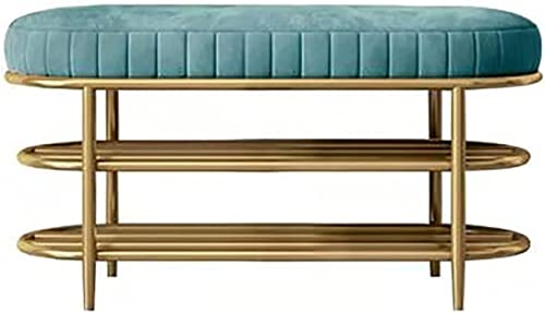 Banc de rangement à chaussures robuste doté d'un grand coussin capitonné pour entrée