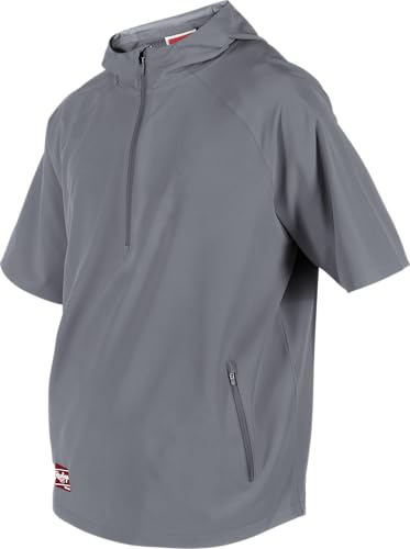 Rawlings Men's Standard Short Sleeve Cage Jacket, Grey4