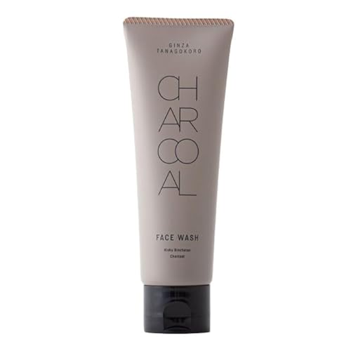 GINZA TANAGOKORO チャコールフェイスウォッシュ (炭洗顔料) 毛穴ケア 炭配合で皮脂・黒ずみすっきり メンズ レディース濃密泡 無香料 日本製 110g(いちご鼻・ベタつき対策)
