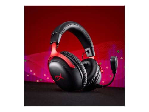 Miniatura 2 de HyperX Cloud III S - Auriculares Gaming inalámbricos, Bluetooth, 2.4Ghz, PC, PS5, Xbox, Drivers 53 mm, DTS, micrófono 10mm, batería hasta 200h, Negro