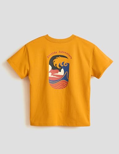 Image of Amazon Brand - Symbol Boys 100% Cotton Oversized Graphic Printed Half Sleeves T-Shirt | Age 6-14 Years