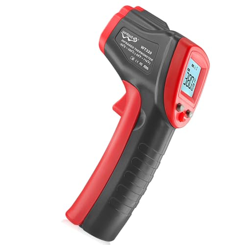 baojielai Digital Temperature Measurement Tool Thermometers for Industrial -50 to 380? Handheld Temp Reader with Backlit Auto Off