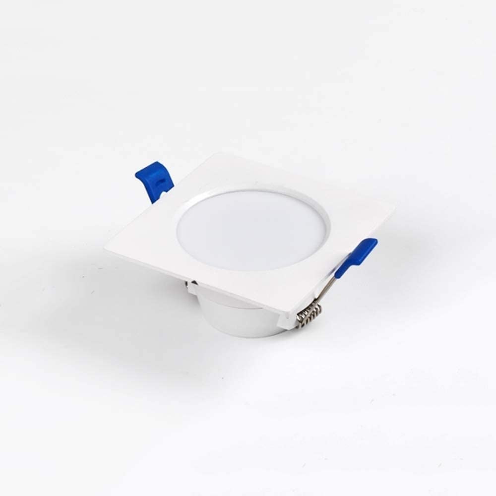 Spot de Plafond Encastré 12W White-Warm-Light en Aluminium Anti-Buée pour Bureau