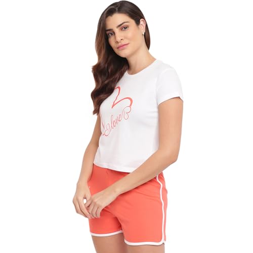 Image of Women's Cotton Printed Top and Shorts Set Pack of 1